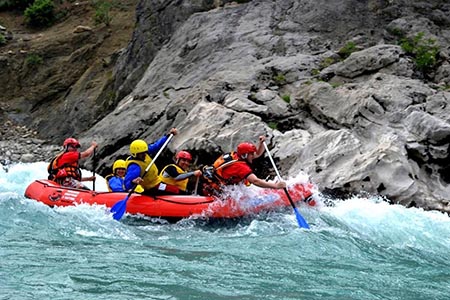 Rafting nei canyon di Osumi e Skrapar