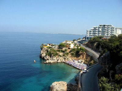 Vista della baia di Valona