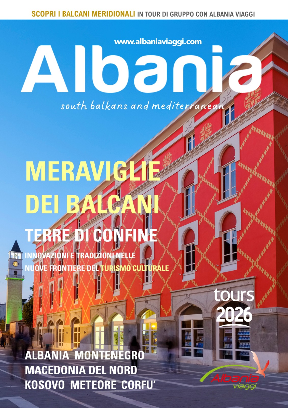 copertina catalogo albania viaggi 2026